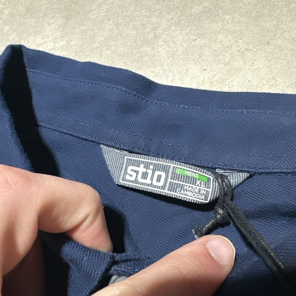 $95 Stio Miter Stretch Lightweight Flannel Shirt - Men's SZ XL NWT Blue - Picture 5 of 11
